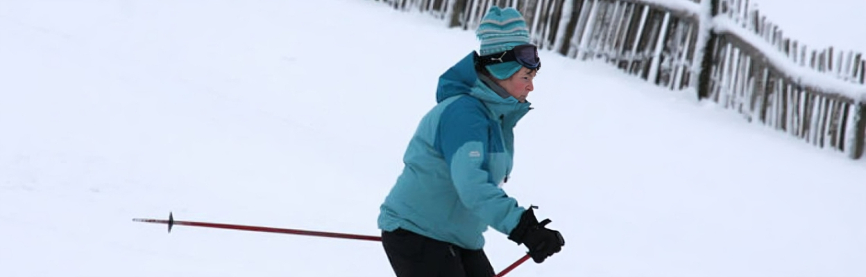 Skiing at the Lecht centre